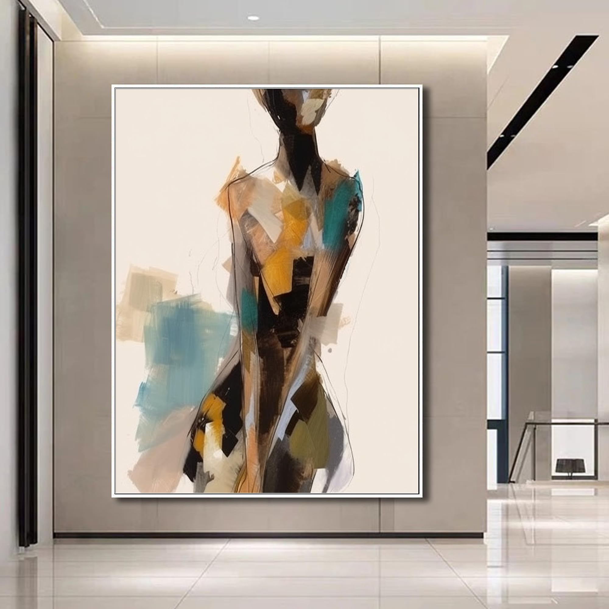 Amazon.com: Yahedoba Lady simple sexy woman back oil painting